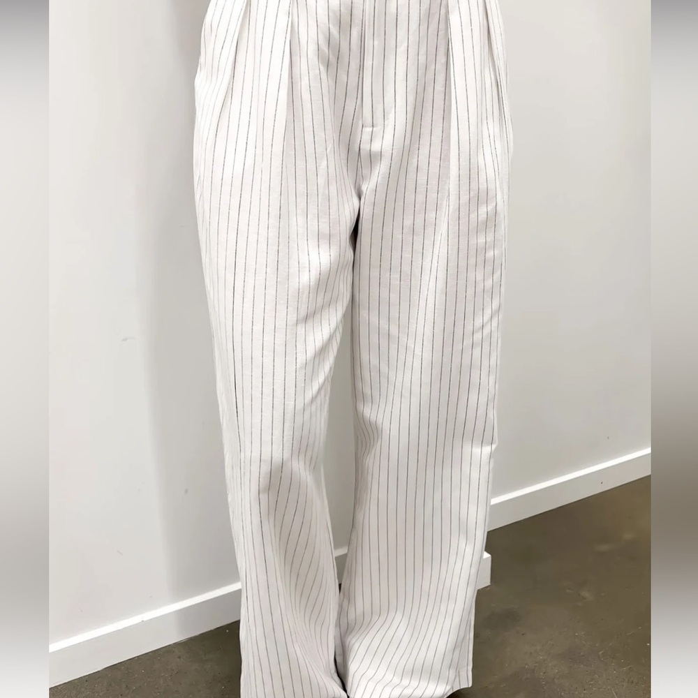 A New Day Wide Leg Pants Linen Blend
